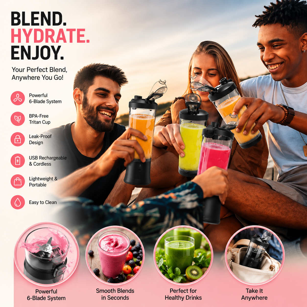 Portable Electric Blender