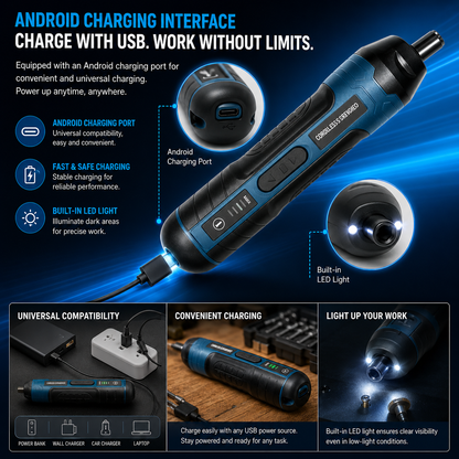 Rechargeable Cordless Electric Screwdriver Set