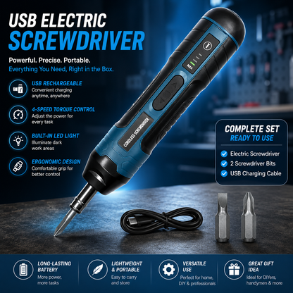 Rechargeable Cordless Electric Screwdriver Set