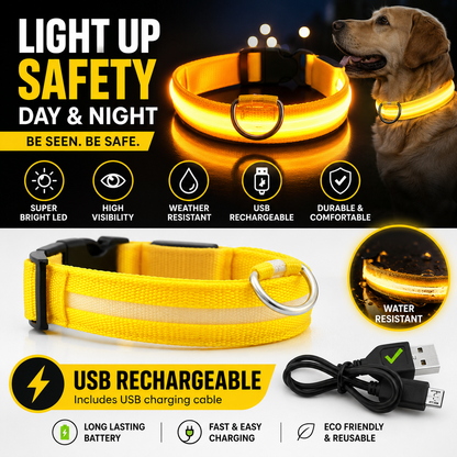 LED Glowing Dog Collar