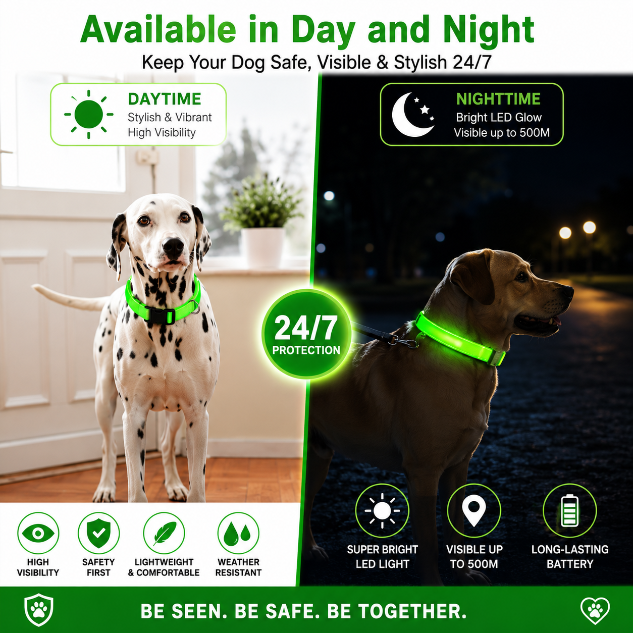 LED Glowing Dog Collar