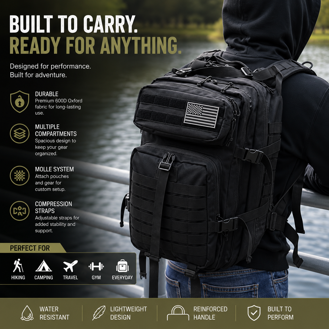 Tactical Backpack Traveling Bag