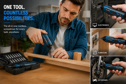 Rechargeable Cordless Electric Screwdriver Set