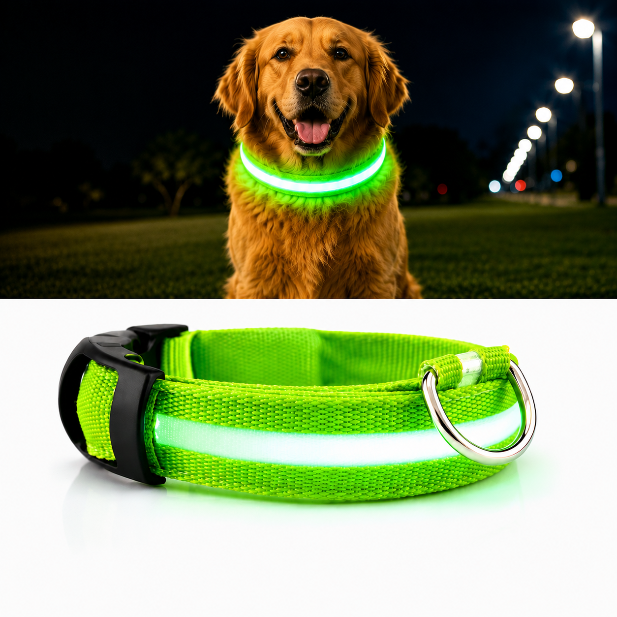 LED Glowing Dog Collar