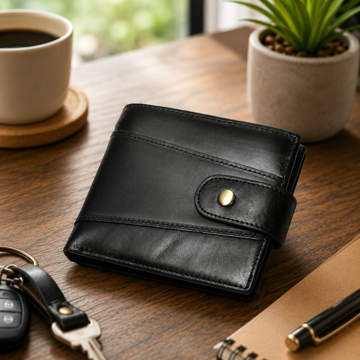 RFID Classic Men's Genuine Leather Wallet