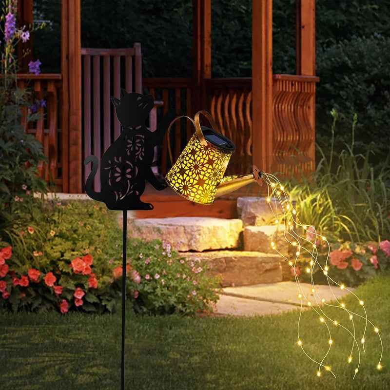 Outdoor Solar Watering Can Light